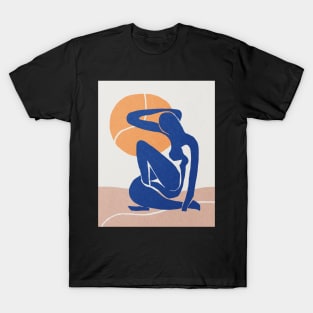 Blue nude under the sun Henri Matisse abstract art T-Shirt